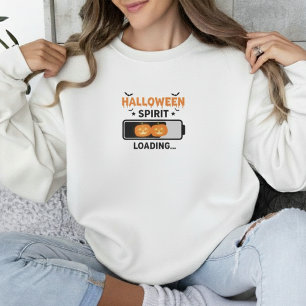 Sudadera Diseño tipográfico de carga del espíritu de Hallow