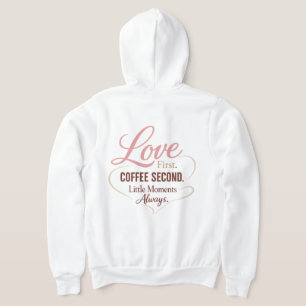 Sudadera Diseño tipográfico de vida de mamá Amor Primero Ca