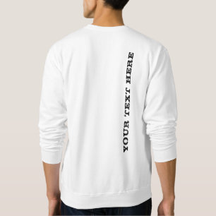 Sudadera Diseño trasero de tu plantilla de texto básica par