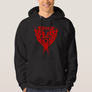 Sudadera Diseño tribal rojo 5 del pecho de 2 pedazos