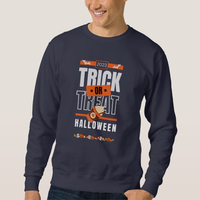 Sudadera Diseño Trick o Treat-Halloween 2023 (Anverso)