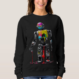 Sudadera Diseño único Guay de Robot pintado