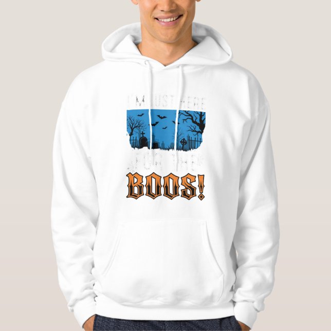 Sudadera Diseño vectorial cementerio fantasma de Halloween  (Anverso)