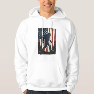 Sudadera Diseño vectorial de bosque de bandera americana Bi
