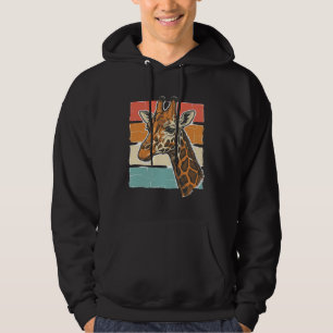 Sudadera Diseño vectorial de cabeza de jirafa vintage puest