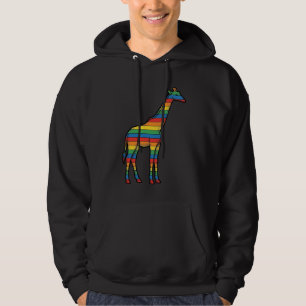 Sudadera Diseño vectorial de grabado vintage de jirafa arco