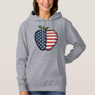 Sudadera Diseño vectorial de grabado vintage de manzana pat