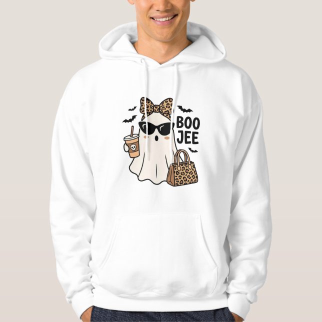 Sudadera Diseño Vectorial de Lazo de Leopardo de Fantasma B (Anverso)