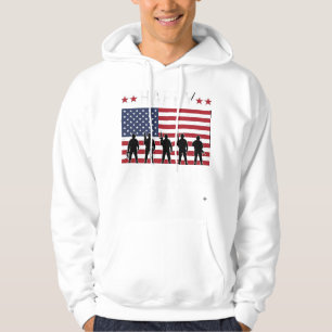 Sudadera Diseño vectorial de silueta de bandera del día fel