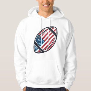 Sudadera Diseño vectorial vintage de fútbol americano patri