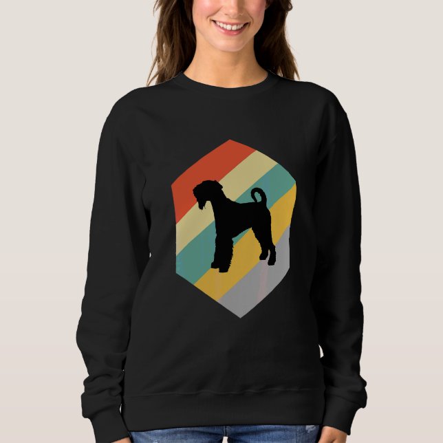 Sudadera Diseño Vintage de Perro Airedale (Anverso)