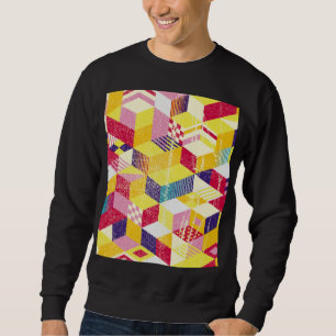 Sudadera Diseño vintage geométrico, abstracto y transparent