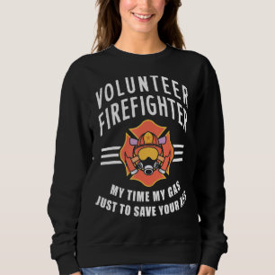 Sudadera Diseño voluntario de bomberos para bomberos