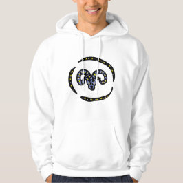 Sudadera Diseño Zodiacal de Aries Carnero Cósmico – Ilustra