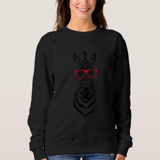Sudadera Diseños de estampado de cebra para hombres y mujer (Anverso)