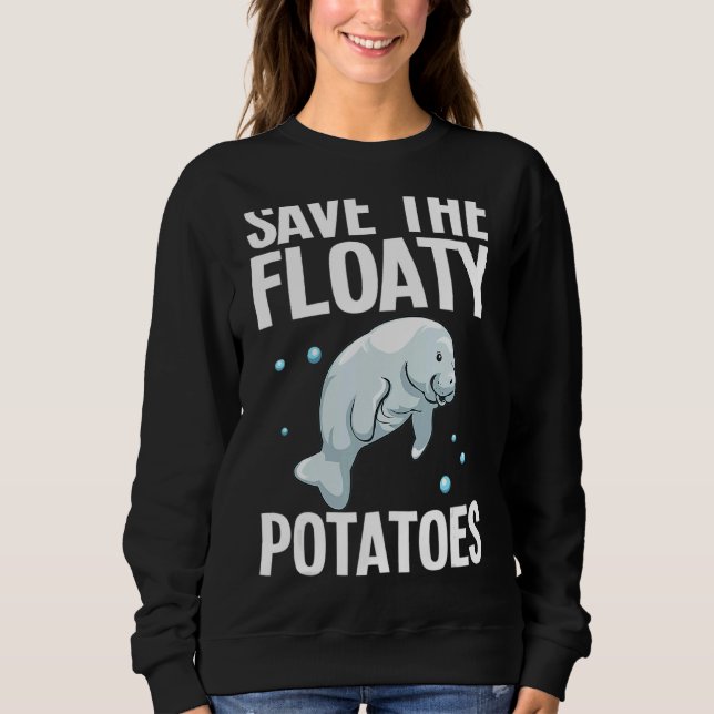 Sudadera Diseños De Manatee Para Hombres Mujeres Floaty Pot (Anverso)