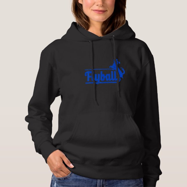 Sudadera Diseños de perros retro Guay Flyball (Anverso)
