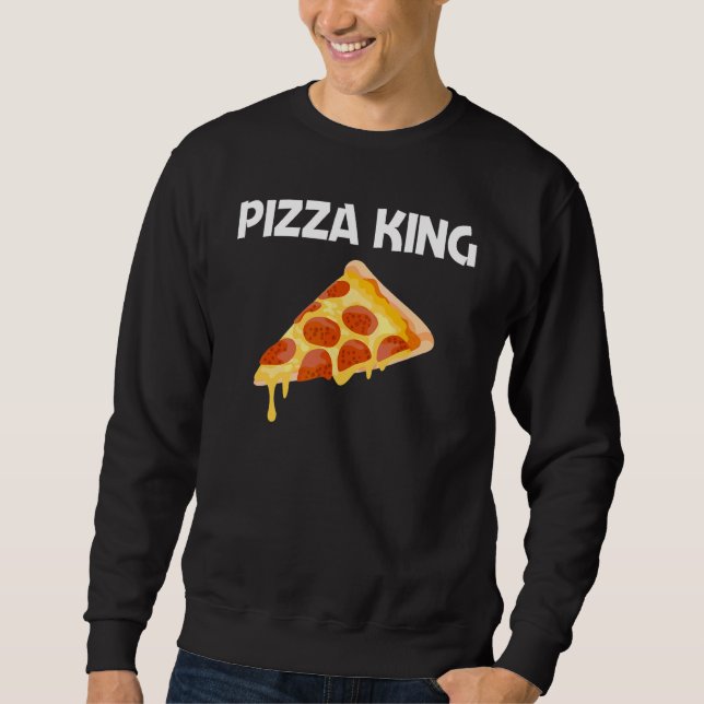 Sudadera Diseños De Pizza Para Hombres Papá Comida Chiste P (Anverso)