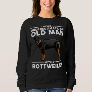 Sudadera Diseños de Rottweiler para los hombres papá abuelo
