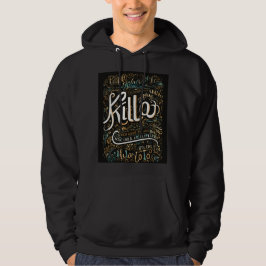 Sudadera diseños de tipografía en killo word