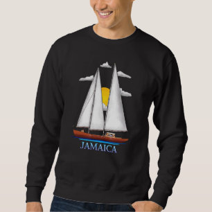 Sudadera Diseños de velero náutico costero de Jamaica