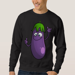 Sudadera Diseños divertidos de berenjenas para hombres muje