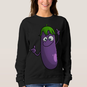 Sudadera Diseños divertidos de berenjenas para hombres muje