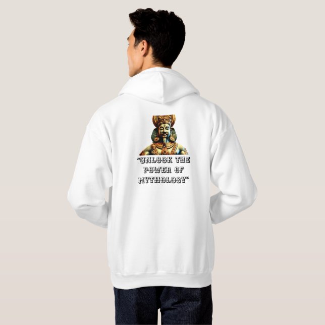 Sudadera "Diseños Épicos para Amantes de la Mitología" (Reverso completo)