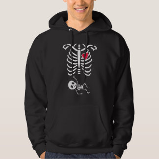 Sudadera Disfraces de Embarazo de Halloween Esqueleto Embar