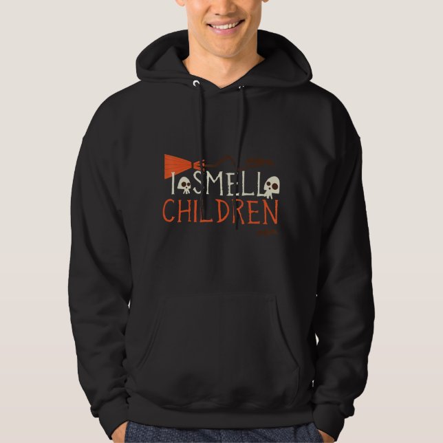 Sudadera Disfraces De Halloween Cute Huelo A Los Niños Por  (Anverso)