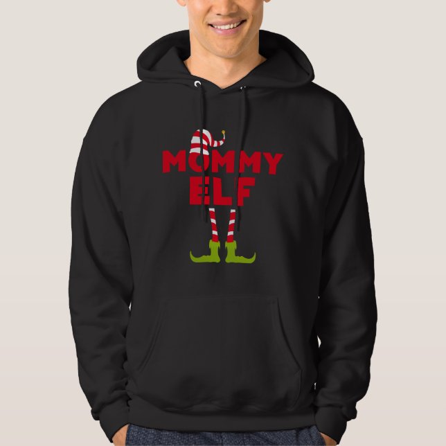 Sudadera Disfraces de Navidades de mami Elf (Anverso)