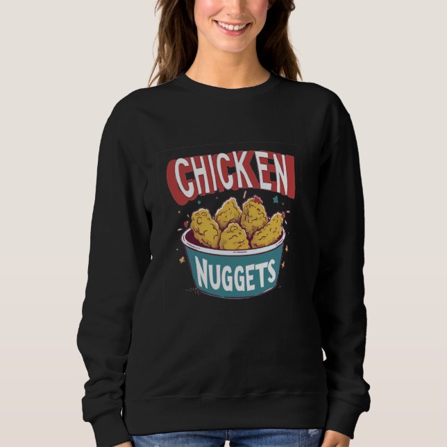 Sudadera Disfraces de nuggets de pollo para niños y Chicas (Anverso)
