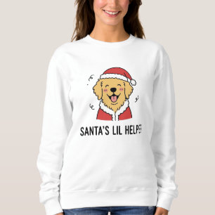 Sudadera Disfraz de adorable Santa Claus perro retriever do