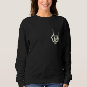 Sudadera Disfraz de bolsillo flojo de halloween de la mano