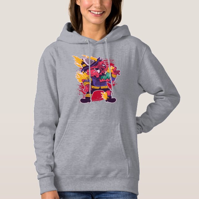 Sudadera Disfraz de Bombero Feliz Halloween (Anverso)