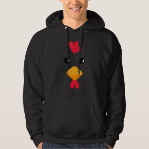 Sudadera Disfraz de Cara de Pollo Fruta Halloween