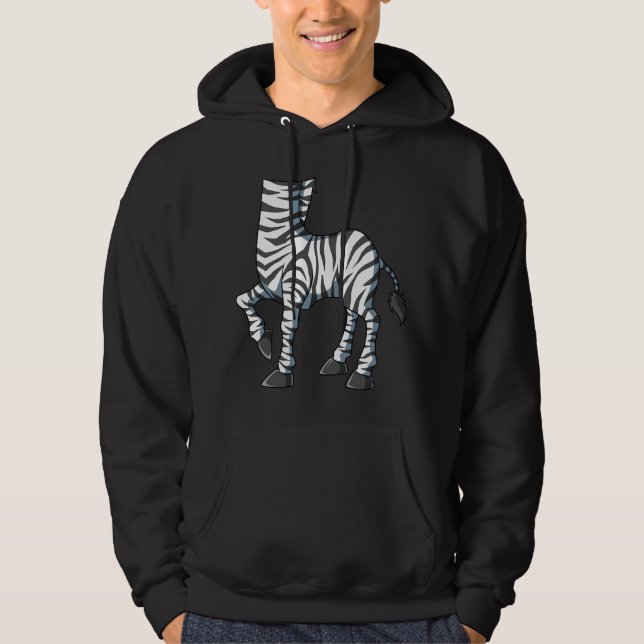 Sudadera Disfraz de cebra fácil Cebra cuerpo Cebra sin cabe (Anverso)