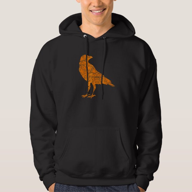 Sudadera Disfraz de Cuervo Feliz Halloween (Anverso)