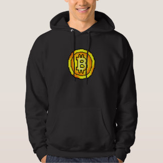 Sudadera Disfraz de fans de criptomoneda de mano de píxel d
