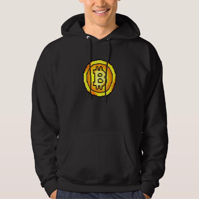 Sudadera Disfraz de fans de criptomoneda de mano de píxel d (Anverso)