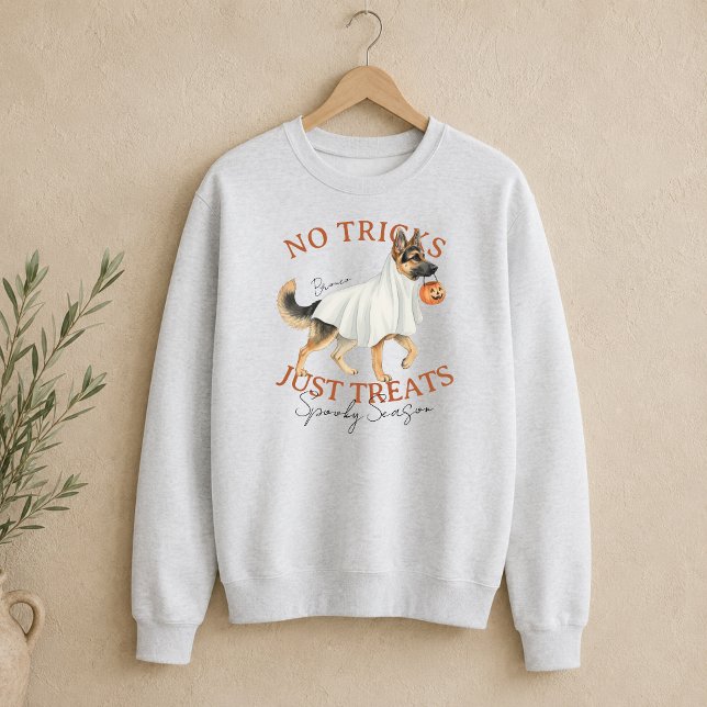 Sudadera Disfraz de Fantasma Perro Pastor Alemán Temporada  (Ghost Costume Dog German Shepherd Spooky Season Sweatshirt)