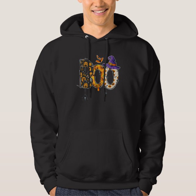 Sudadera Disfraz de fiesta de Halloween con sombrero de bru (Anverso)