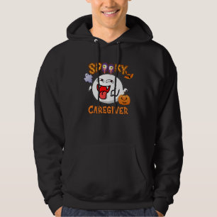 Sudadera Disfraz de Halloween Boo Cuidador Espeluznante