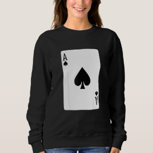 Sudadera disfraz de Halloween carta de póquer Halloween úni