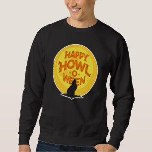 Sudadera Disfraz de Halloween Lobo Aullador Feliz