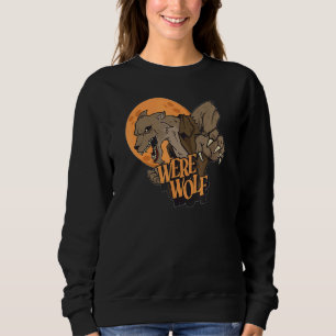 Sudadera Disfraz de Halloween Perezoso de Luna Llena de Hom