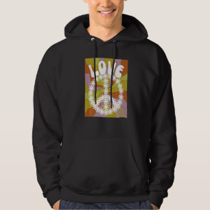 Sudadera Disfraz de Hippie Flower Power Amor Paz 60 70 R