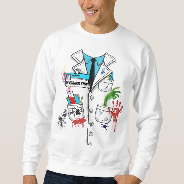 Sudadera Disfraz de laboratorio de Halloween, científico lo (Anverso)