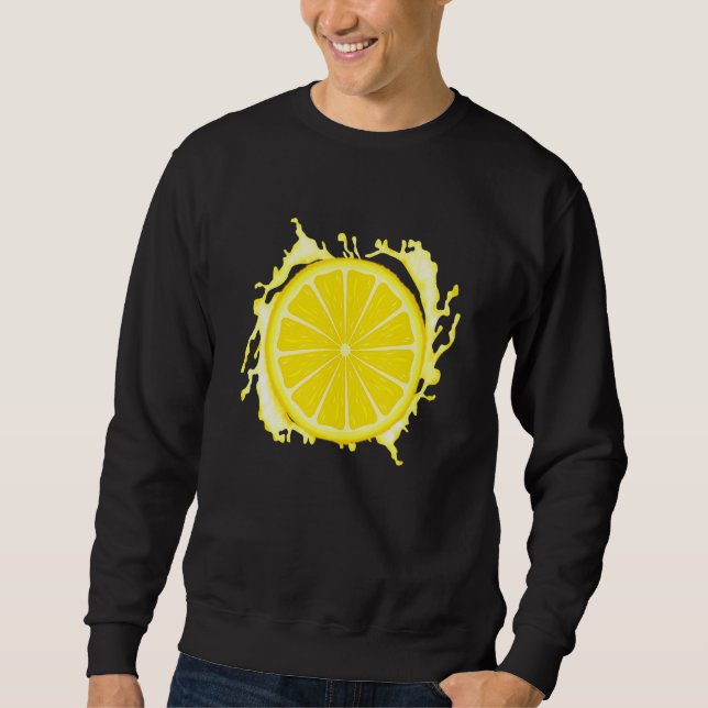 Sudadera Disfraz de limón para Halloween Fiesta de Hallowee (Anverso)