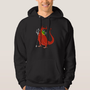 Sudadera Disfraz de loro diablo espantoso de mejilla verde 